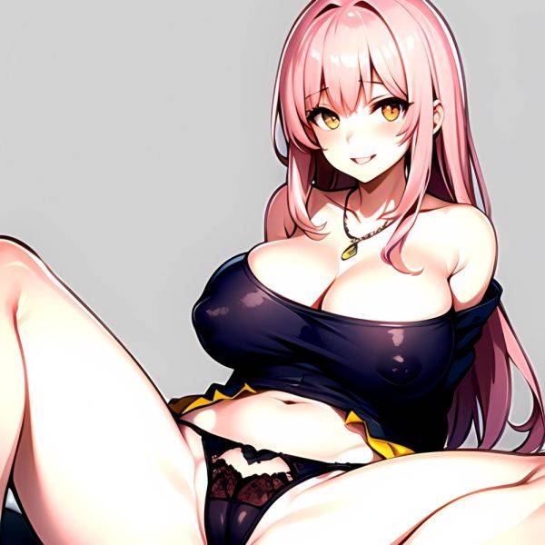 1girl Areola Slip Bare Shoulders Blue Shirt Blush Breasts Cameltoe Cleavage Commentary Request Female Pubic Hair Grey Background, 817333606 - AI Hentai - aihentai.co on pornintellect.com