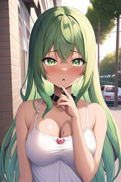 Anime Busty Small Tits 20s Age Shocked Face Green Hair Straight Hair Style Dark Skin Soft Anime Street Close Up View Cumshot Goth 3663136377419081035 - AI Hentai - aihentai.co on pornintellect.com