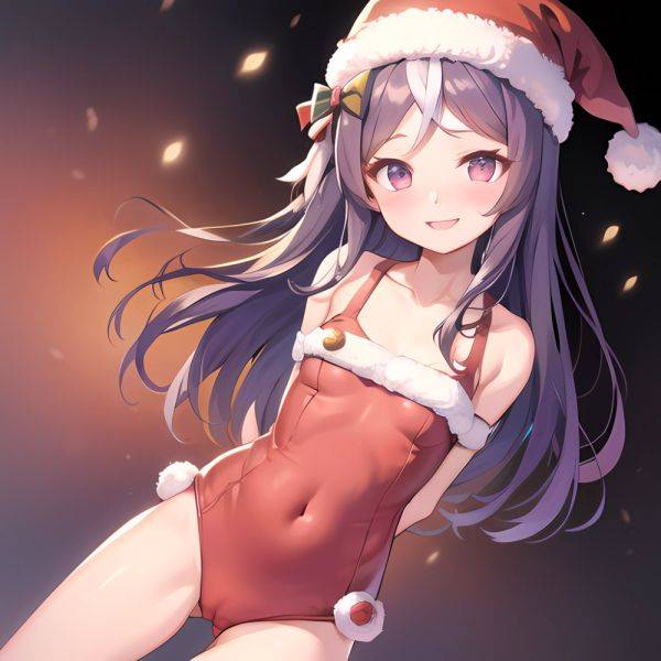 Mejiro Dober Umamusume 1girl Bell Blush Bow Christmas Ears Through Headwear Fur Trimmed Headwear Fur Trim Hat Hat Bow Long, 1087723004 - AI Hentai - aihentai.co on pornintellect.com