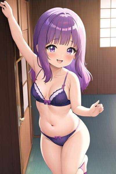 Anime Chubby Small Tits 70s Age Happy Face Purple Hair Pixie Hair Style Light Skin Warm Anime Wedding Side View Jumping Lingerie 3663190492257796962 - AI Hentai - aihentai.co on pornintellect.com