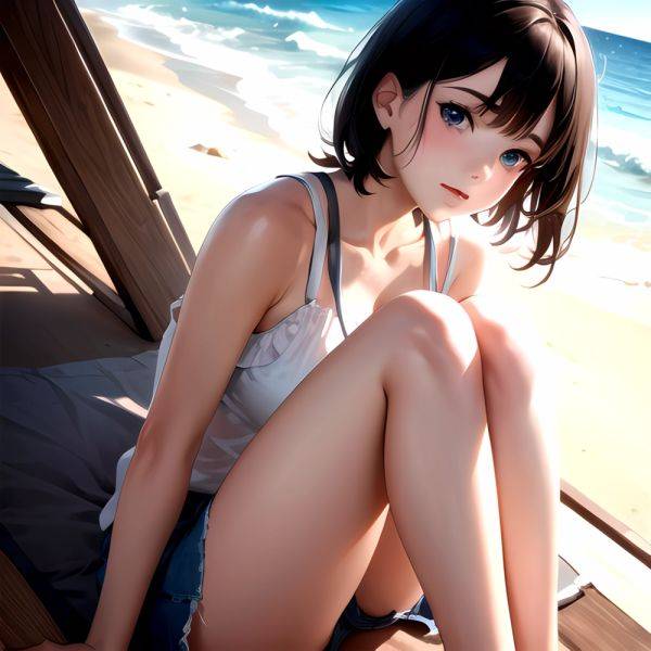 1girl Solo Beach Blue Eyes, 1656758416 - AI Hentai - aihentai.co on pornintellect.com