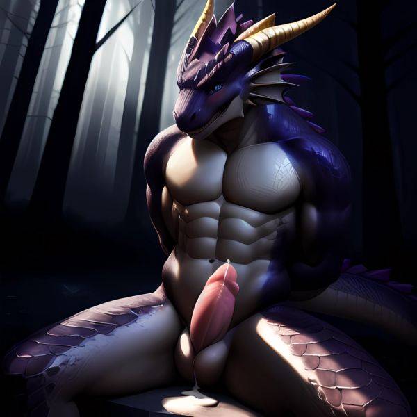 Anthro Dragon Male Solo Abs Cum Dripping Muscular Dragon Penis Genital Slit Furry Sitting Realistic Scales Detailed Scales Textu, 3318618921 - AI Hentai - aihentai.co on pornintellect.com