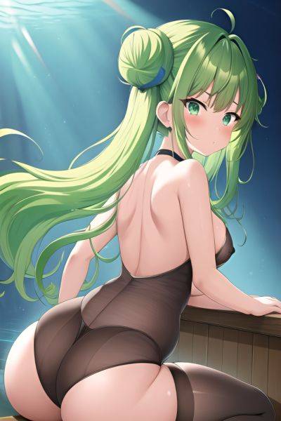 Anime Chubby Small Tits 80s Age Serious Face Green Hair Hair Bun Hair Style Dark Skin Warm Anime Underwater Back View Spreading Legs Stockings 3663476539231140226 - AI Hentai - aihentai.co on pornintellect.com