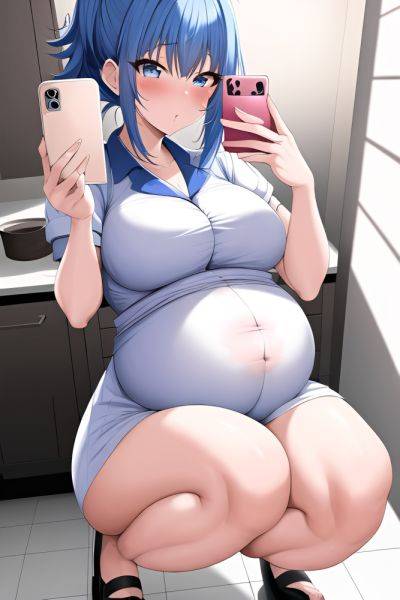 Anime Pregnant Small Tits 30s Age Ahegao Face Blue Hair Messy Hair Style Light Skin Mirror Selfie Kitchen Close Up View Squatting Nurse 3663569311737806619 - AI Hentai - aihentai.co on pornintellect.com