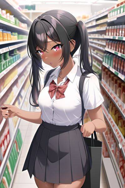 Anime Busty Small Tits 30s Age Ahegao Face Black Hair Pigtails Hair Style Dark Skin Skin Detail (beta) Grocery Side View On Back Schoolgirl 3663596369386202535 - AI Hentai - aihentai.co on pornintellect.com