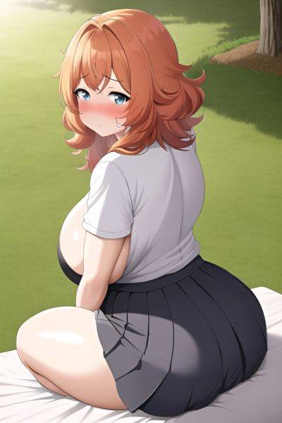 Anime Chubby Huge Boobs 50s Age Sad Face Ginger Messy Hair Style Light Skin Soft Anime Meadow Back View Massage Schoolgirl 3663677544271200318 - AI Hentai - aihentai.co on pornintellect.com