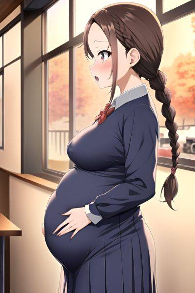 Anime Pregnant Small Tits 30s Age Shocked Face Brunette Braided Hair Style Light Skin Crisp Anime Cafe Side View Gaming Schoolgirl 3663283265302512842 - AI Hentai - aihentai.co on pornintellect.com