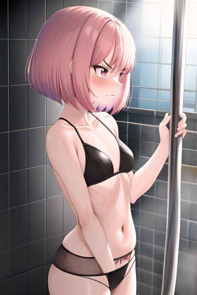 Anime Skinny Small Tits 70s Age Angry Face Pink Hair Bobcut Hair Style Light Skin Cyberpunk Shower Side View Plank Fishnet 3663801239306772643 - AI Hentai - aihentai.co on pornintellect.com