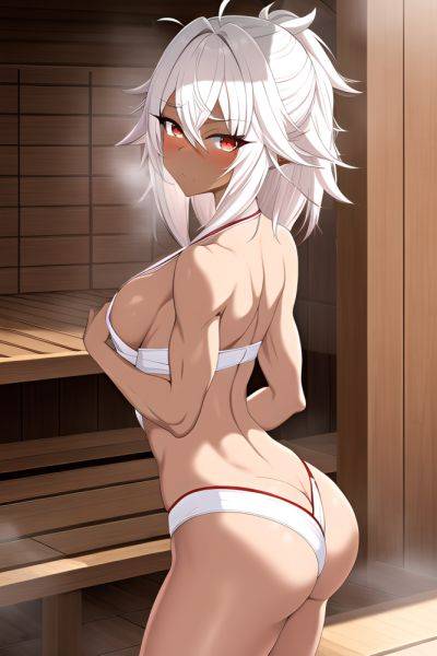 Anime Muscular Small Tits 20s Age Seductive Face White Hair Messy Hair Style Dark Skin Film Photo Sauna Back View Massage Geisha 3663998376685681141 - AI Hentai - aihentai.co on pornintellect.com