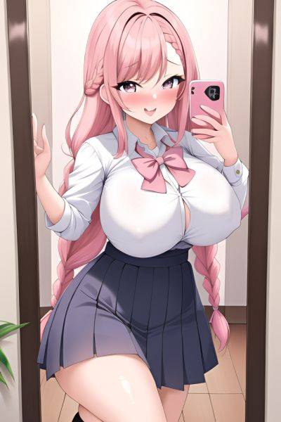 Anime Skinny Huge Boobs 30s Age Orgasm Face Pink Hair Braided Hair Style Light Skin Mirror Selfie Mall Front View T Pose Schoolgirl 3664025436755801669 - AI Hentai - aihentai.co on pornintellect.com