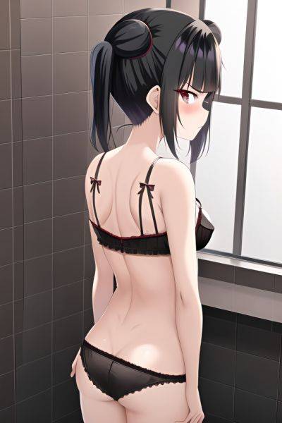 Anime Skinny Small Tits 50s Age Angry Face Black Hair Pigtails Hair Style Dark Skin Dark Fantasy Bathroom Back View On Back Lingerie 3664129804817603042 - AI Hentai - aihentai.co on pornintellect.com