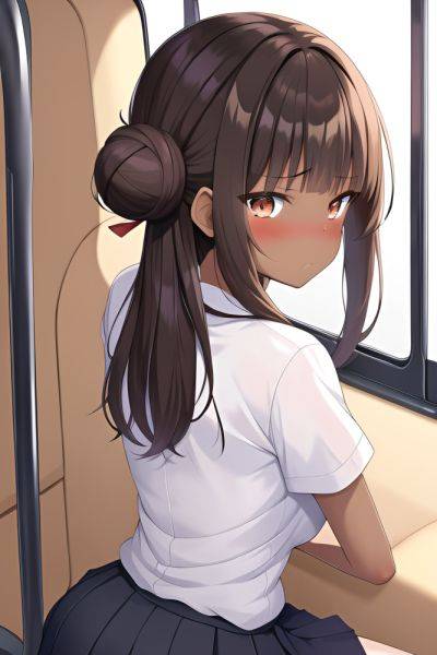 Anime Skinny Small Tits 18 Age Sad Face Brunette Hair Bun Hair Style Dark Skin Soft + Warm Bus Back View Massage Schoolgirl 3664354001741786867 - AI Hentai - aihentai.co on pornintellect.com