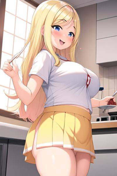 Anime Chubby Small Tits 40s Age Happy Face Blonde Straight Hair Style Light Skin Illustration Hospital Front View Cooking Mini Skirt 3664640046939565551 - AI Hentai - aihentai.co on pornintellect.com