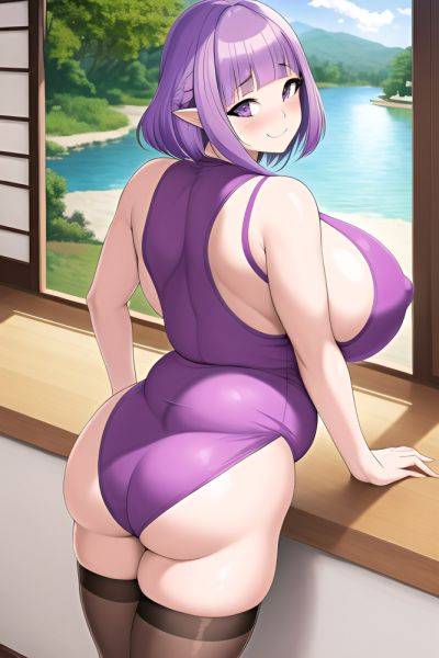 Anime Pregnant Huge Boobs 70s Age Happy Face Purple Hair Pixie Hair Style Light Skin Film Photo Lake Back View Gaming Stockings 3664690295910075587 - AI Hentai - aihentai.co on pornintellect.com
