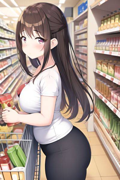 Anime Chubby Small Tits 50s Age Sad Face Brunette Straight Hair Style Light Skin Illustration Grocery Front View Yoga Goth 3664736683333189359 - AI Hentai - aihentai.co on pornintellect.com
