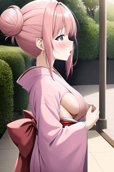 Anime Busty Small Tits 40s Age Shocked Face Pink Hair Hair Bun Hair Style Light Skin Soft + Warm Gym Side View Cumshot Kimono 3664829455000137690 - AI Hentai - aihentai.co on pornintellect.com