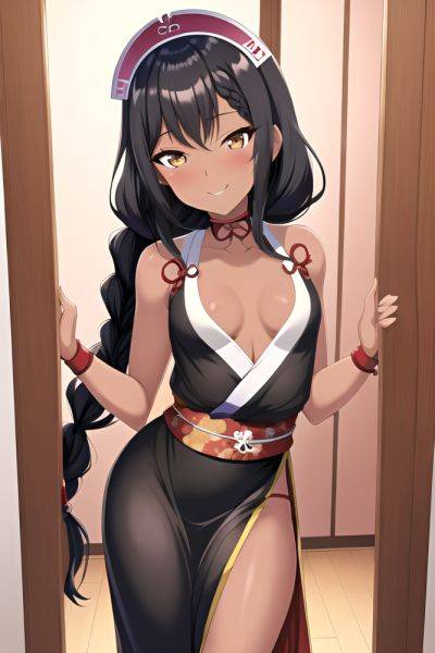 Anime Skinny Small Tits 80s Age Happy Face Black Hair Braided Hair Style Dark Skin Vintage Changing Room Front View Cooking Geisha 3664864244407253495 - AI Hentai - aihentai.co on pornintellect.com