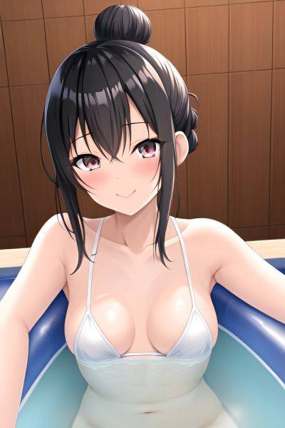 Anime Skinny Small Tits 50s Age Happy Face Black Hair Hair Bun Hair Style Light Skin Warm Anime Hot Tub Close Up View Straddling Schoolgirl 3664968611942413962 - AI Hentai - aihentai.co on pornintellect.com