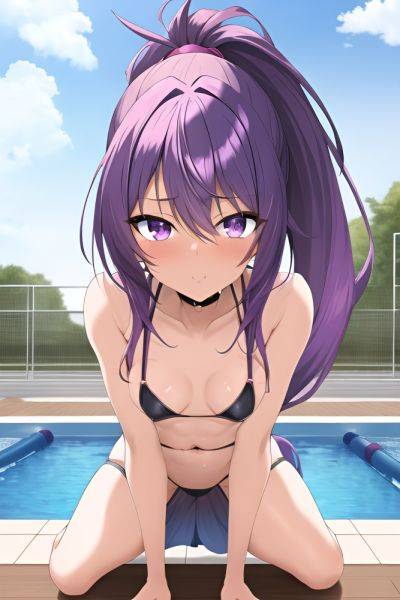 Anime Skinny Small Tits 20s Age Orgasm Face Purple Hair Ponytail Hair Style Dark Skin Skin Detail (beta) Pool Close Up View Bending Over Teacher 3665142558307638776 - AI Hentai - aihentai.co on pornintellect.com