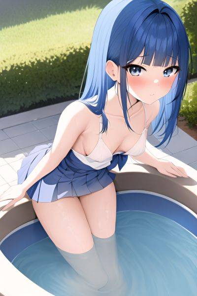 Anime Skinny Small Tits 18 Age Orgasm Face Blue Hair Slicked Hair Style Light Skin Vintage Oasis Close Up View Bathing Schoolgirl 3665181210866501418 - AI Hentai - aihentai.co on pornintellect.com