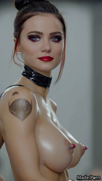 Latex babe gymnast dark piercing fishnet bottomless AI porn - made.porn on pornintellect.com