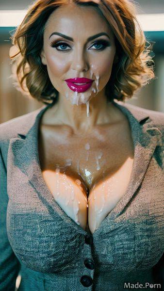Woman made bukkake babe looking at viewer gigantic boobs tanned skin AI porn - made.porn on pornintellect.com