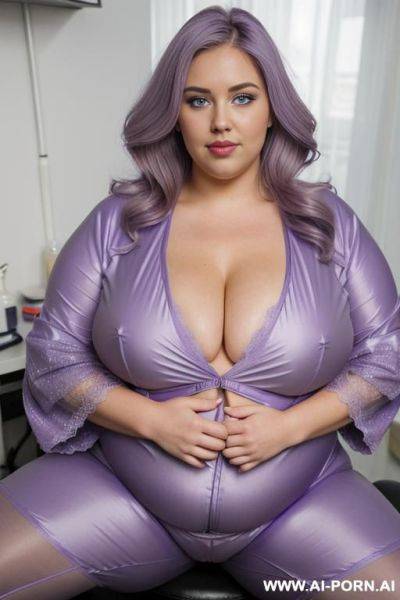 Shemale with big boobs lingerie blue - ai-porn.ai on pornintellect.com