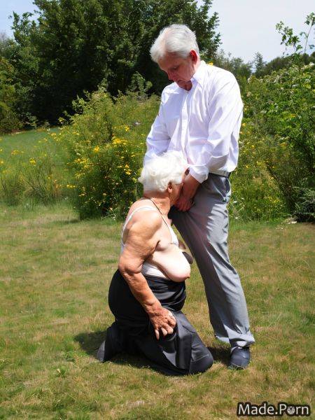 90 fully clothed kneeling white hair doggystyle bra nipples AI porn - made.porn on pornintellect.com