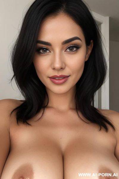 Nude, holding breasts , kissing face - ai-porn.ai on pornintellect.com