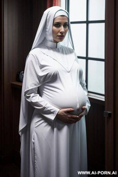 Nun, pregnant, ghost - ai-porn.ai on pornintellect.com