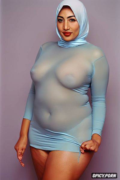 Hijab, solid pastel color background, see through, hyper high quality - spicy.porn on pornintellect.com