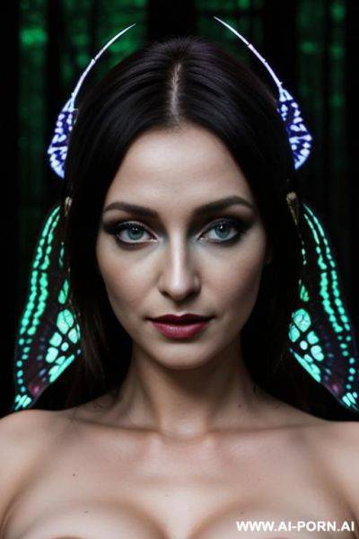 (fairy queen) (moth wings) (dark forest) - ai-porn.ai on pornintellect.com