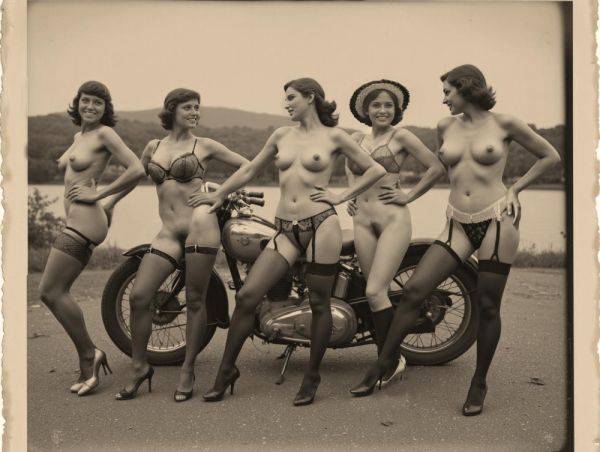 Photos of motorcycles found in attic of newly purchased house...1930? - xgroovy.com on pornintellect.com