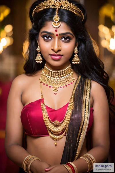 Indian girl keerthi with black devil horns in head and gold... - imake.porn - India on pornintellect.com