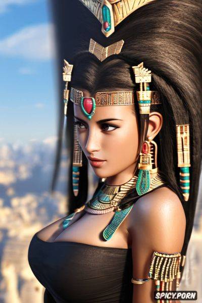 Tits out, ultra detailed, masterpiece, ultra realistic, aerith gainsborough final fantasy vii remake female pharaoh ancient egypt pharoah crown beautiful face topless - spicy.porn - Egypt on pornintellect.com