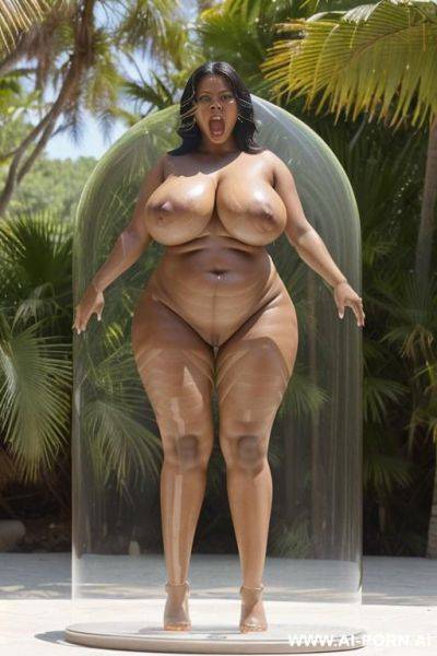 Ultra realistic, ((very beautiful face)), ((saggy saggy natural huge boobs)), veiny tits, huge areolas, huge puffy nipples, full body naked, ((full body view)), (((hour-glass figure))), thick-bodied, - ai-porn.ai on pornintellect.com
