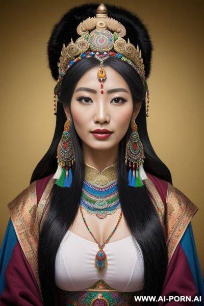 Rainbow​ woman ancient​ tibet goddess​ - ai-porn.ai on pornintellect.com