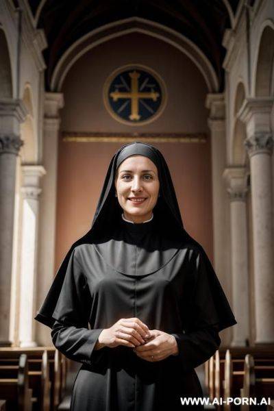 Nun black habit rome church - ai-porn.ai on pornintellect.com
