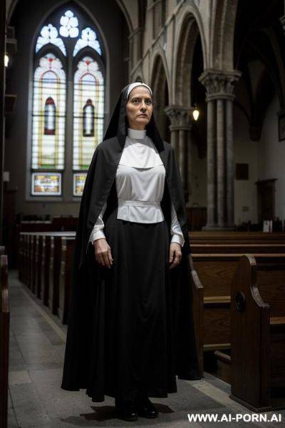 Nun black habitrome church - ai-porn.ai on pornintellect.com