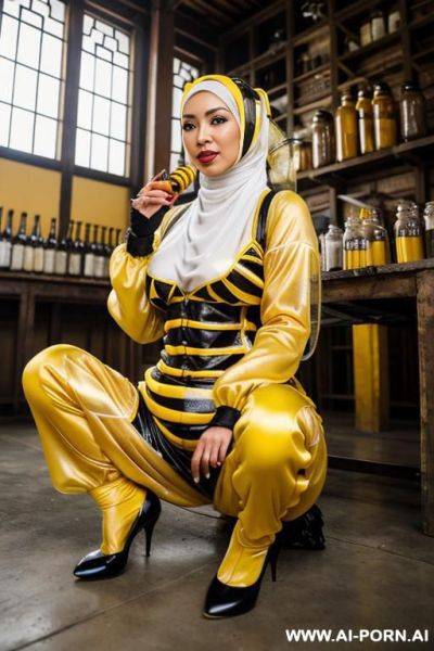 Indonesian woman using only hijab gets creampied - ai-porn.ai - Indonesia on pornintellect.com