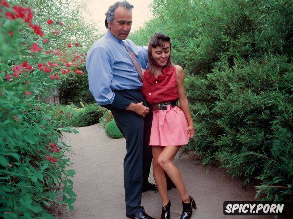 Real natural colors expressive characters embossed image high quality sly uncle puts his hand deep between thin open wide a lot legs under skirt of the tiny niece with her middle up for she - spicy.porn on pornintellect.com