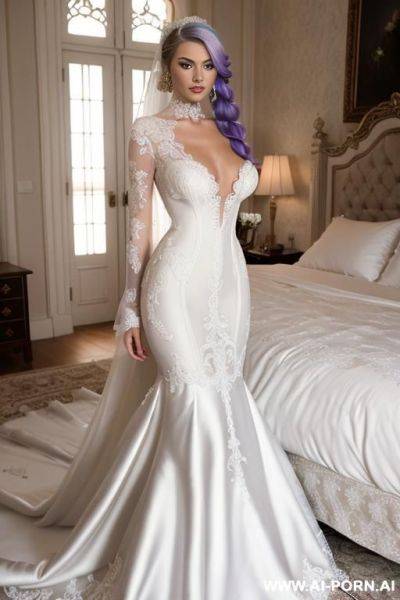 Beautiful woman, wedding dress, showing tits, showing pussy, hairy pussy, ((trimmed hair pussy)), ((pubic hair pussy)), ((trimmed pubic hair pussy)), ((cameltoe pussy)), ((show perfect pussy)) - ai-porn.ai on pornintellect.com