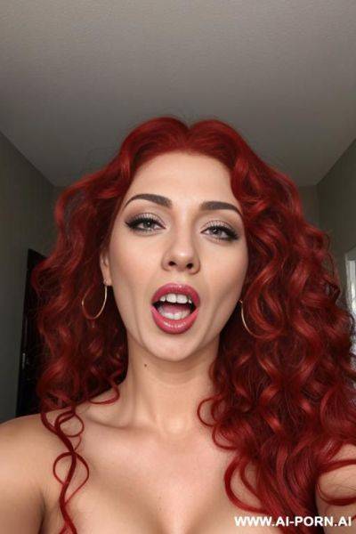 Curly long hair red - ai-porn.ai on pornintellect.com