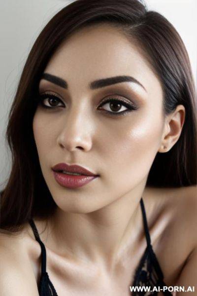 Pale skin latina, almond eyes, mexican mixed with spaniard - ai-porn.ai - Mexico on pornintellect.com