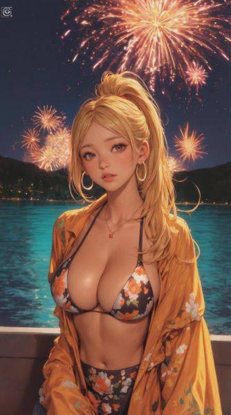 Fireworks by the lake - xgroovy.com on pornintellect.com