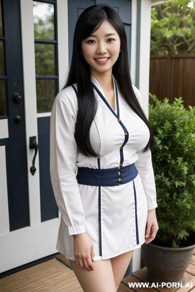 Long hair, beautiful face, - ai-porn.ai on pornintellect.com