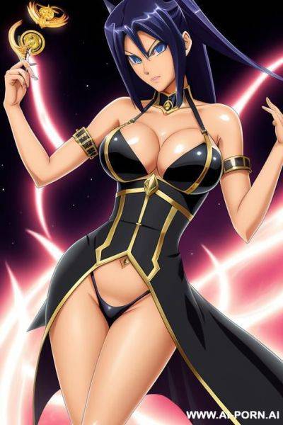 Black magician woman from yu gi oh - ai-porn.ai on pornintellect.com