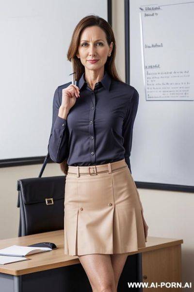 Naughty blonde teacher - ai-porn.ai on pornintellect.com