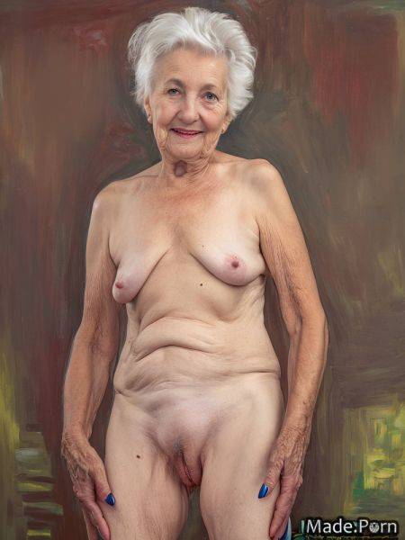 Standing saggy tits looking at viewer vivid spreading pussy lips babe full shot AI porn - made.porn on pornintellect.com