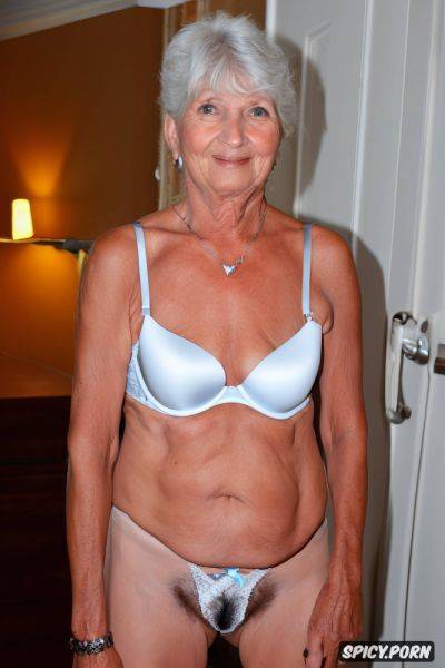 Thin seventy year old woman, bra and panties, soft lighting - spicy.porn on pornintellect.com